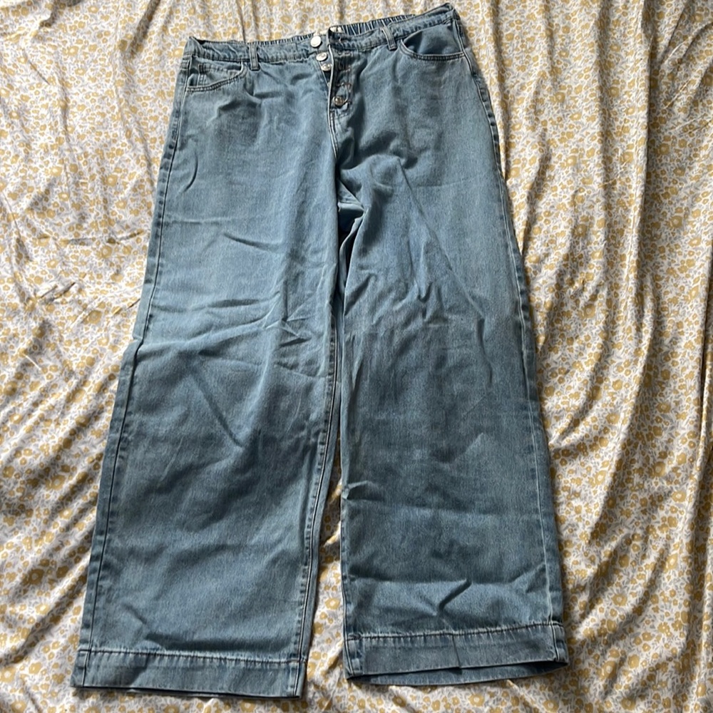 Forever 21 wide leg jeans